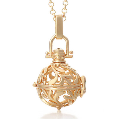 

Fashion Pendants Necklace Chain Cage Angel Ball Necklace Ball Metal in Pendants Baby Chime Necklace