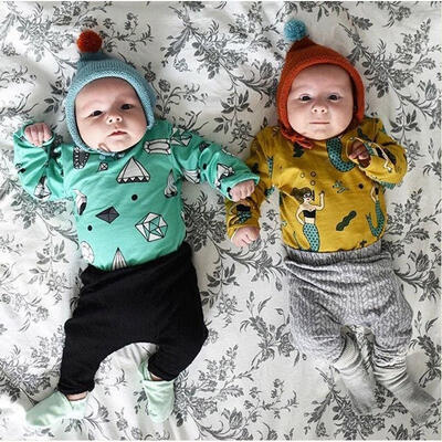 

Newborn Kids Baby Boys Girls Infant Romper Jumpsuit Bodysuit Clothes Outfit Sets