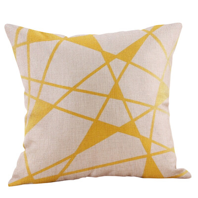

〖Follure〗Mustard Pillow Case Yellow Geometric Fall Autumn Cushion Cover Decorative