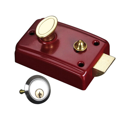 

Night Latch Deadbolt Rim Lock Antique Locks Front Door Office House Padlocks Gate Bolt Lock