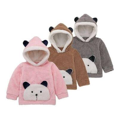 

UK Winter Warm Padded Hooded Sweatshirt Toddler Baby Boy Girl Clothes Hoodies