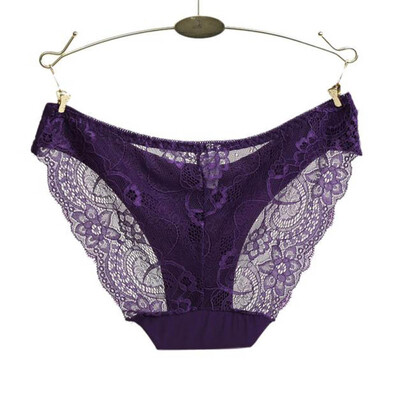 

Toponeto Women Lace Panties Seamless Cotton Panty Hollow Briefs Underwear BG