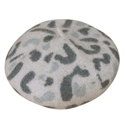 

New Korean Camouflage Beret Retro Pumpkin Cap Literary&Artistic Wool Wool Thickening&Warming Hundred Female Caps