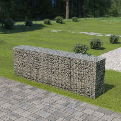 

Gabion Wall with Covers Galvanized Steel 118"x197"x394