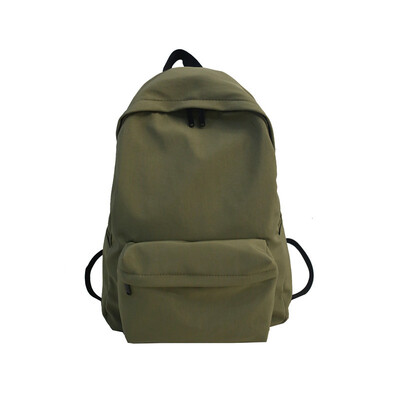 

Simple pure color schoolbag ladies shoulder bag recreational waterproof original dormitory ins bag high school students new campus