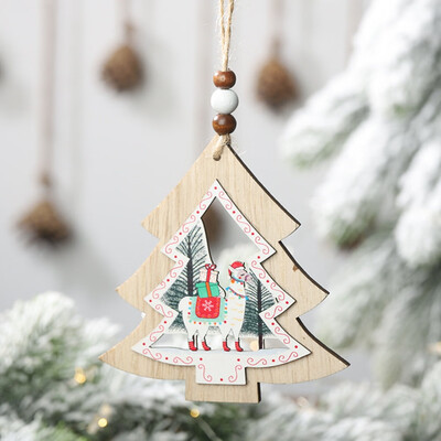 

New Fashion Christmas Decorations Alpaca Hollow Pendants Christmas Tree Pendants Home Docor