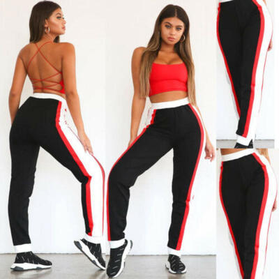 

Ladies Tracksuit Bottoms Womens Joggers Trousers Jogging Gym Pants Sweat Pants