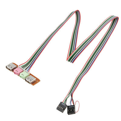

I0 Audio Output Input Dual USB Front Panel Board Cable for Computer Case