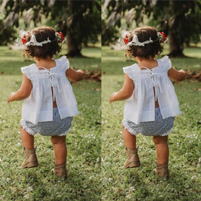 

Newborn Baby Girl Summer Outfits Clothes Princess DressPP Pants Shorts Set