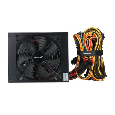 

Segotep 1250W GP1350G ATX PC Computer Mining Power Supply 80Plus Gold Active PFC Support 6 Graphics Cards