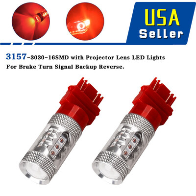 

2x RED 31573156 High Power 80W LED Turn Signal Sider Marker Light Bulb