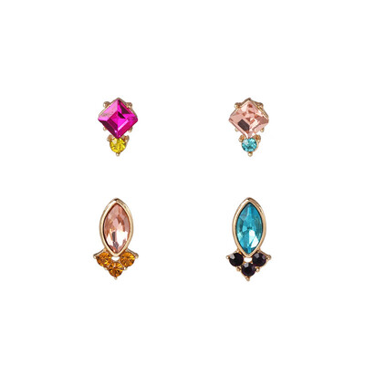 

2019 cute endless crystal hoop earrings for women girls cartilage Geometric earring hoop earrings cz jewelry party gift