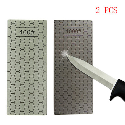 

Siaonvr 4001000Diamond Cutlery Sharpening Stone Polished Whetstone Polishing Tools Ark 2Pcs