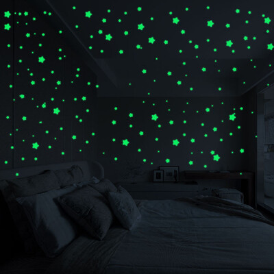 

〖Follure〗3D Stars Glow In The Dark Luminous Fluorescent Wall Stickers Room Decors