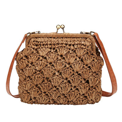 

Small Crossbody Straw Beach Bags Casual Women Messenger Clutch Handbags