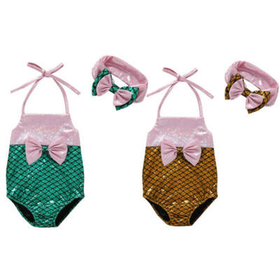 

Toddler Kids Baby Girls Mermaid Swimming Headbands Swimwear Swimsuit Beachwear