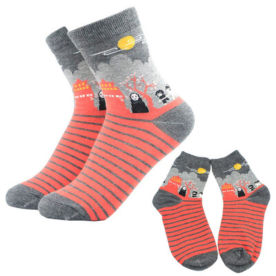 

Women Cotton Socks Harajuku Character Funny Crew Socks