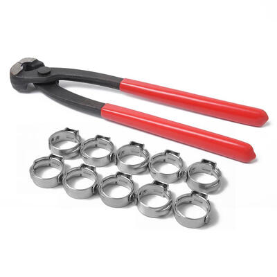 

PEX Cinch Crimping Tool with 10pcs 94-119mm Stainless Steel Hose Clamps