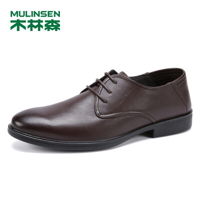 

Mulinsen MULINSEN business casual leather lace simple mens office dress shoes brown 41 yards SS97109