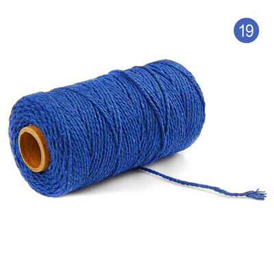 

Toponeto 100m Long100Yard Pure Cotton Twisted Cord Rope Crafts Macrame Artisan String