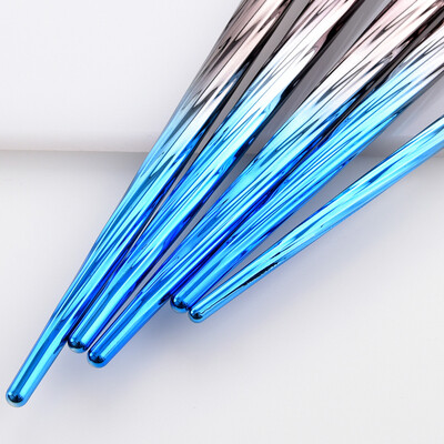 

Toponeto 5pcs Pro Makeup Brushes Set Foundation Powder Eyeshadow Eyeliner Lip Brush Tool