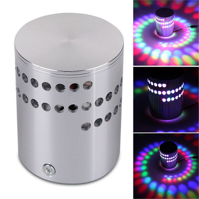 

〖Follure〗Colorful RGB Spiral Hole Wall Lamp Surface Install LED Light Luminaire Lighting
