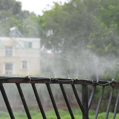 

Outdoor Misting Cooling System Kit for Greenhouse Garden Patio Watering Irrigation Mister Line 6M System 12"