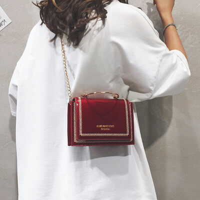 

Summer Sen small bag handbag 2019 new wild gas chain bag fashion handbag small fresh messenger bag