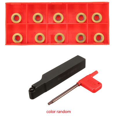 

RPMT10T3MO Carbide Inserts Set SRAPR1616H10 Face Milling Lathe Tool Holder Wrench Tool Kit