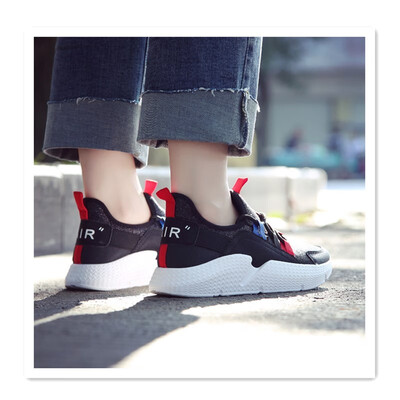 

2018 new increase in casual shoes Harajuku wild fly woven mesh shoes single net old shoes breathable mesh face noodle shoes