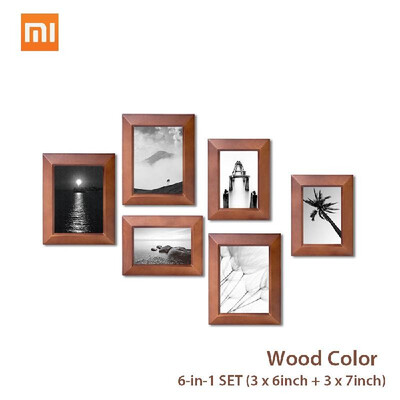 

Xiaomi Eco-chain Natural Log Green Wooden Quality Vintage Photo Frame Home Decor Retro Wooden Wedding Couple Recommendation Pictur