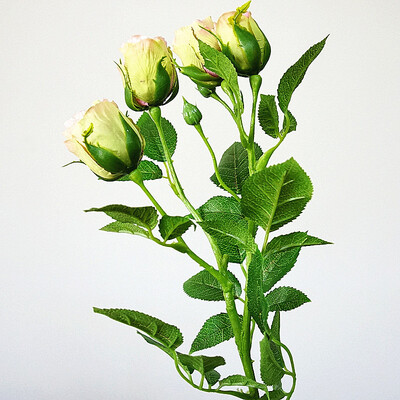 

Colorful 4 Head Artificial Silk Flower Rose Simulation Wedding Home Hotel Decor