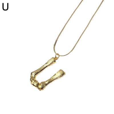 

Large A to Z 26 Letters Pendant Necklace Women Fashion Statement Jewelry Gifts