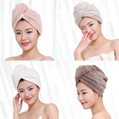 

Twist Dry Shower Microfiber Hair Wrap Towel Drying Bath Spa Head Cap Hat Women