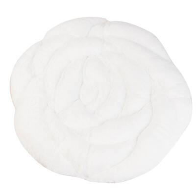

Toponeto Rose Plush Cushion Chair Cushion Anti-skid Bay Window Cushion Futon 45X45CM