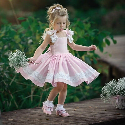 

Toddler Kids Baby Girls Sleeveless Tutu Dress Party Princess Dresses Sundress