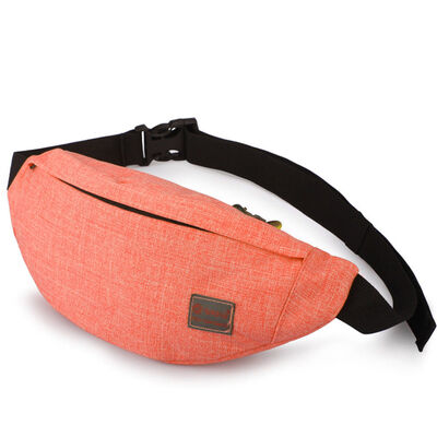 

2018 New Style Fashion Womens Mens Waist Bag Fanny Pack Nylon Bag Belt Purse Solid Pouch Waist Packs