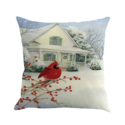 

Siaonvr Christmas Pillow Cover Pillowcases Decorative Sofa Cushion Cover 45x45cm