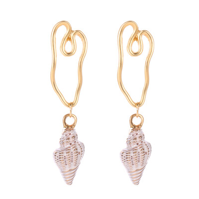 

Shell Earrings Natural Cowrie Handmade Hawaiian Bohemian Shell Pendant Drop Earrings Beach Jewelry for Women Girls
