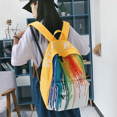 

Bookbag lady ins Fengshiya Korean version of high school campus large capacity backpack tide shoulder bag lady fashion