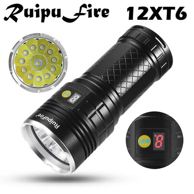 

Saidsome RuipuFire 12x XM- T6 LED Power Digital Display Hunting Flashligt flashlight lamp