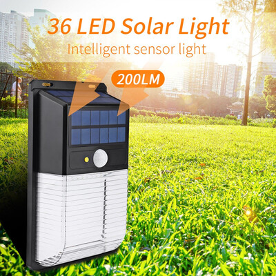 

〖Follure〗New Solar Outdoor Intelligent Induction Lamp Wall Lamp 36LED Waterproof