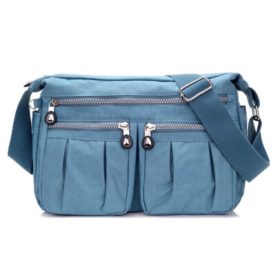

Fashion Women Solid Color Zipper Casual Crossbody Shoulder Bag Travel Pouch