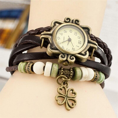 

Vintage Wristwatch Butterfly Pendant PU Leather Watch Women Ladies Dress Quartz Wrist Watches Relojes Mujer Jewelry Bracelet