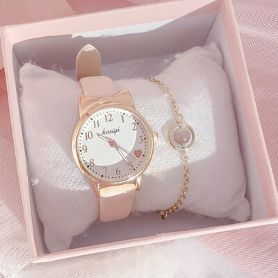 

GirlsWatches Middle School Students Small Fresh Watchplate GirlsIns Feng Yuanyuan Korean Edition Simple Lovely Waterproof Sennu