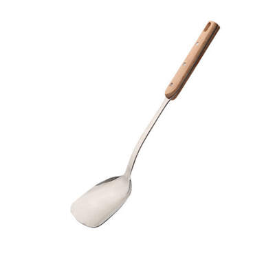 

Large Spoon Stainless Steel Wooden Handle Insulation Safety Household Kitchen Utensils Insulation Thickening Design