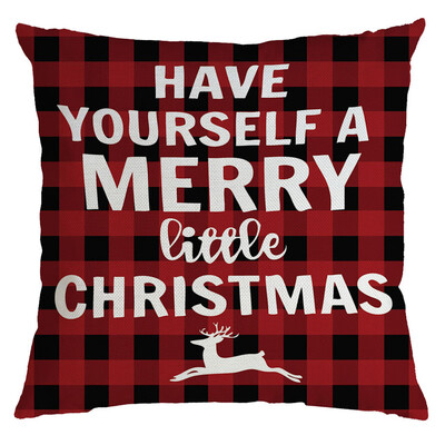 

Siaonvr Christmas Pillow Cover Pillowcases Decorative Sofa Cushion Cover 45x45cm