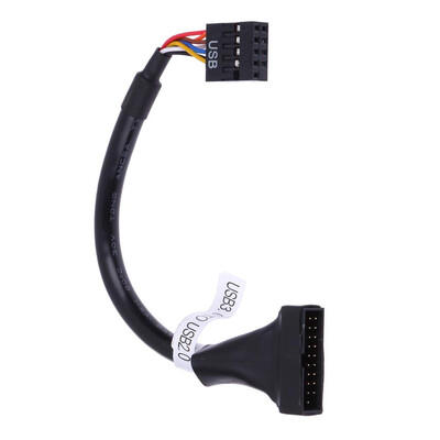

USB 30 20 Pin Male to USB 20 9 Pin Motherboard Female Cable
