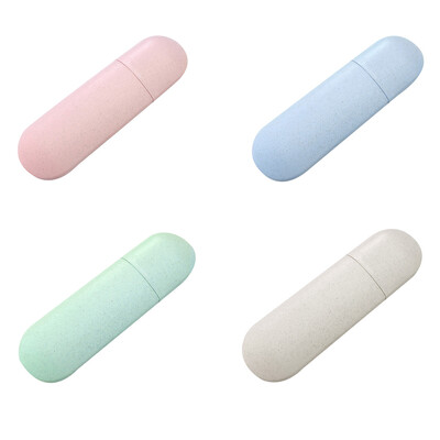 

Wheat Straw Portable Travel Toothpaste Toothbrush Holder Case Household Storage Cup Outdoor Holder