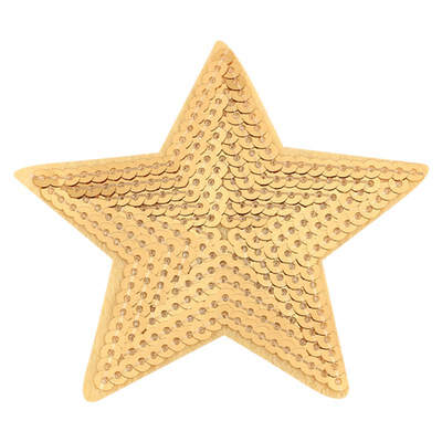 

Love Five-Pointed Star Sequined Cloth Stickers Embroidered Stick-on Patch Clothing Sewing Accessories